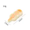 Espetos de comida de brinquedo simulados acessórios de churrasco de resina cola de creme materiais de artesanato DIY decorações miniaturas de casa de boneca
