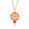 Colar Sakura Menina Cartas Mágicas periférico de anime Varinha Mágica Menina Mágica pingente Sakura coelho fofo mutável