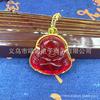 Imitação Jaspe Hetian jade ouro incrustado pingente de jade Jade branco Jade Guanyin Buda pingente venderá presentes fabricantes de transmissão ao vivo