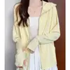 Ropa de Verano Protectora del Sol de Seda Helada Adelgazante Deportiva para Mujer Chaqueta Ligera para Exteriores Transpirable Fresca Protección UV