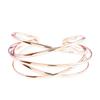 Pulseira de Metal Europeia e Americana Mais Vendida Transfronteiriça com Abertura Personalidade Vazada Retrô Pulseira Linhas Multicamadas Pulseira Punk Pulseira