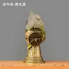Sino de Pedra Bruta de Cristal Transfronteiriço Doze Constelações, Sino Pequeno de Cristal Natural, Sino Criativo de Mão, Ornamento de Atmosfera Festiva