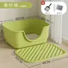 Caixa de areia para gatos semi-fechada extra grande, vaso sanitário para gatos anti-respingo, caixa de areia aberta super grande, suprimentos para animais de estimação atacado