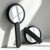 Espejo de Maquillaje de Mano en Forma de Corazón de Fábrica en Stock, Espejo de Maquillaje Portátil Giratorio, Espejo Plegable de Viaje Personalizable con Logo