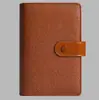 Cuaderno de cuero PU transfronterizo, color macarrón, carpeta A6 con bolsillo con cremallera, cuaderno de presupuestación y contabilidad de efectivo, al por mayor