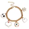 Pulseiras de Halloween, Populares na Europa e América, Pulseiras de Cabeça de Abóbora Fantasma com Gotejamento de Óleo, Acessórios para Fantasia de Halloween, Pulseiras Desenho Animado