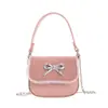 Bolsa Infantil Dulce Pequeña Fresca Bolso de Mano Nuevo Cuadros Lazo Niña Pequeña Bolso Cruzado Mini Billetera