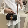 Bolsa de mão com estampa floral vintage, bolsa de ombro feminina elegante, novo estilo, adequada para o trabalho, bolsa quadrada pequena, bolsa tote de grande capacidade