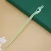 Pasador de Acetato Accesorios para el Cabello Pasador de Imitación de Jade Pasador de Estilo Antiguo Dinastía Han Pasador de Acetato al por Mayor Pasador de Hoja Acrílica