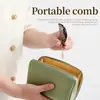 Versão Coreana Ins Mini Pente de Cabelo de Acetato Chaveiro Pingente de Moda Pente de Bolso Portátil de Viagem Pente para Cabeleireiro Feminino