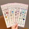 Pegatinas de Diamantes para Niños, Pegatinas de Gemas para Niñas, Pegatinas Faciales de Maquillaje para Escenario, Pegatinas 3D de Cristal para la Frente de Princesa, Pegatinas de Cristal