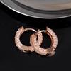 Explosiones Transfronterizas Pendientes de Aro Completamente Incrustados con Diamantes Estilo Hip-hop Europeo y Americano Hebilla de Oreja Clásica Incrustada con Diamantes Pendientes Universales Personalizados para Hombres y Mujeres