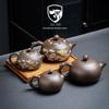 Tetera de Arena Morada de Mineral Crudo Termocrómica Longfeng Hecha a Mano Tetera de Arena Morada Juego de Té Kung Fu Olla Fengming Regalo de Negocios