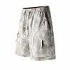 Shorts Casuales Bordados Tie-Dye Pantalones de Cinco Puntos para Hombre Ropa Exterior para Hombre Venta al por Mayor de Tallas Grandes Plus para Cruce de Fronteras