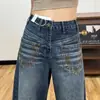 Jeans Vintage de Pierna Ancha para Mujer Primavera y Otoño 2026 Nuevo Corte Holgado con Diseño de Pliegues Pantalones Casuales Rectos de Línea A