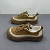 Primeira Camada Couro Macio Sapatos Brancos Pequenos Femininos 2026 Outono Novo Retro Feio Fofo Plataforma Sola Grossa Sapatos Esportivos Sola Macia