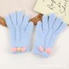 2025 Nuevos Guantes Bordados para Mujer Lindo Oso Sonriente de Dibujos Animados Otoño e Invierno Cálidos y a Prueba de Frío Agujas para Hombres y Mujeres