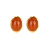 Plata de Ley S925 Rojo Sur Huevo Ovalado Cara Roja Pendientes Rojo Sur Huevo Ovalado Jaspe Pendientes Jaspe Pendientes Ovalados de Jaspe