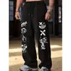 Pantalones deportivos de estilo callejero americano transfronterizos, estilo jazz relajado, joggers de pierna recta, pantalones largos casuales holgados de hip-hop