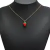 Colgante Serie Frutas de Acero Inoxidable Colgante Sólido de Calabaza Fresa Accesorios Versátiles para Collares Pendientes Accesorios