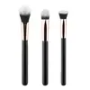 Set de 3 Brochas de Maquillaje Transfronterizo: Brocha para Base, Brocha para Corrector sin Marcas, Brocha para Rubor con Cerdas Ultra Suaves, Herramientas de Belleza Multifuncionales en Stock