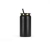 Nueva taza de vacío de doble capa chapada en oro, acero inoxidable de 16 oz, tipo lata de refresco, tarro de albañil