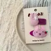 Par de presilhas de cabelo fofas coloridas de fruta coelho amor para crianças presilha lateral para cabelo de bebê presilha para franja