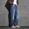 Roupa Masculina Fengshe / Lançamento Primavera e Outono 2026 Novos Jeans Retos Largos Estilo Retro Americano Calças Longas Emagrecedoras Calças Versáteis