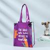 Sacola de pano rpet revestida com filme espesso, sacola personalizada à prova d'água e não tecida, sacola ecológica para compras de supermercado personalizada
