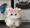 Juguete de Peluche Lindo para Gatitos y Cachorros Palo Giratorio Kit de Materiales Producto Terminado Hecho a Mano Regalo para Niñas Colgante para Bolsa