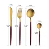 Vajilla de Acero Inoxidable Portuguesa Juego de Cubiertos Occidentales de Alta Gama Cuchillo para Bistec, Tenedor y Cuchara Juego de Cuchara Pública Tenedor Cuchara de Café Tenedor de Postre