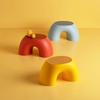 Taburete Redondo Bajo para Niños, Taburete Cómodo, Antideslizante, Duradero, Taburete para Cambiarse los Zapatos, Taburete Arcoíris, Taburete Arcoíris de Anillo Simple, Versión Engrosada