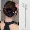 Lírio do vale franja strass rabo de peixe grampo de uma palavra bola redonda coque liga haste de cabelo novo estilo chinês garfo de cabelo feminino
