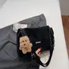 2025 Nuevo Bolso de Hombro de Textura de Alta Gama para Otoño e Invierno Bolso Grande de Capacidad para el Trabajo Bolso Tote para Mujer Bolso Cruzado Simple