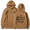 Amazon Cross-Border Outono e Inverno Masculino e Feminino Mesmo Estilo Moletom com Capuz Estampado Carta Casual Solto Top Jaqueta Novo Estilo