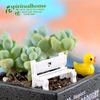 Silla de ocio amorosa musgo micro paisajismo accesorios DIY silla pequeña de PVC adornos pequeños accesorios para mesa de arena psicológica