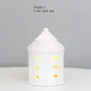 Casa Cerámica Alta Temperatura Estilo Americano Exportación Porcelana Pastoral Artesanía Adorno Estudio Entrada Hueco Mesita de Noche Luz Nocturna Atmósfera