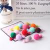 Bonita bola de pelo multicolor, horquilla para el pelo para niña, flequillo roto, accesorios para el pelo, estilo Ins, tocados dulces.