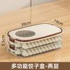 Caixa Portátil para Dumpling Empilhável com Caixa de Armazenamento de Alimentos com Tampa, Bolsa de Mão Doméstica Especial para Sushi Frutas Refrigerator
