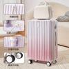 Maleta Trendy Gradiente de 20 pulgadas Maleta con Carrito Multifuncional para Niñas Maleta de Viaje de Alto Valor de 24 Pulgadas con Contraseña 26 pulgadas