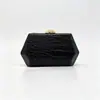 Bolso de Noche Nuevo para Mujer Transfronterizo Color Sólido PU Patrón de Cocodrilo Bolso de Mano para Fiesta de Cóctel Elegante Sensación de Lujo Ligero Bolso para Vestir de Noche