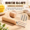 Acero Inoxidable Palo de Moxa Extensor de Palo de Moxa Tenedor de Maíz de Tres Dientes Tenedor para Fruta Tenedor para Barbacoa Aguja para Asar Brochetas para Barbacoa