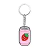 Série Criativa de Desenhos Animados de Bebidas de Verão Chaveiro DIY Personalizado Tendência Pingente para Mochila de Estudante Venda por Atacado