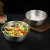 Venta de liquidación: Tazones de acero inoxidable estilo coreano con asas y tapas, adecuados para el hogar, residencias estudiantiles y estudiantes, perfectos para mezclar arroz y fideos instantáneos.