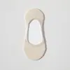 Calcetines de Verano Invisibles Antideslizantes para Mujer, Calcetines Deportivos de Color Sólido Absorbentes de Sudor, Calcetines Cortos con Lazo de Seda Integrado