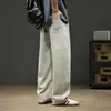 Pantalones casuales para hombre 2026 verano nuevo estilo sueltos finos rectos pantalones de chándal casuales algodón