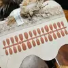 Uñas postizas de 6-16-2 escalones cortos/cortas/medianas/largas ovaladas/delgadas con punta de perro, con técnica de recubrimiento en spray para un aspecto de tez clara