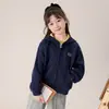 Tutu Elefantito Ropa Infantil Chaqueta para Niñas 2026 Primavera Nuevo Sencillo Bloque de Color Sudadera con Cremallera Versátil