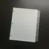 Guía de Clasificación A4 Separadores de Páginas de Cuaderno de Hojas Sueltas Etiqueta de PP Marcador de Página Colorido Etiquetas de Página Clasificación de Tres Agujeros Páginas de Recarga de Hojas Sueltas