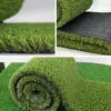 Césped Artificial Decorativo para Interiores y Exteriores, Césped Artificial para Campo de Fútbol, Guardería, Tapete de Piso Plástico Antideslizante